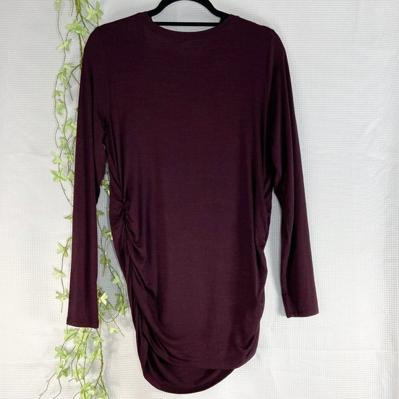 Motherhood Maternity Long Sleeve T-Shirt Purple Large - Picture 4 of 7